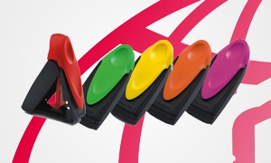 mehrfarbige Taschenstempel